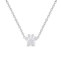 Stainless Steel Paw Print Perfume Necklace